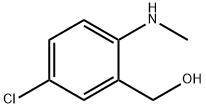 (5-Chloro-2-(methylamino)phenyl)methanol 化学構造式