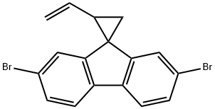 2,7-DIBROMO-2-VINYLSPIRO[CYCLOPROPANE-1,9-FLUORENE], 951884-03-0, 结构式