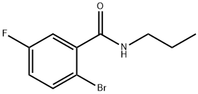 N-PROPYL 2-BROMO-5-FLUOROBENZAMIDE, 951884-10-9, 结构式