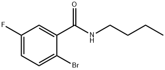 N-BUTYL 2-BROMO-5-FLUOROBENZAMIDE, 951884-19-8, 结构式