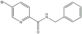 N-ベンジル-5-ブロモピコリンアミド 化学構造式