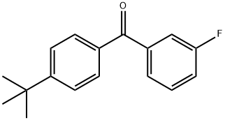 4-tert-Butyl-3'-fluorobenzophenone Structure