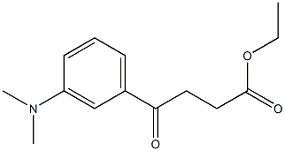 Ethyl 4-[3-(N,N-dimethylamino)phenyl]-4-oxobutanoate Structure