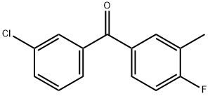 3-Chloro-4'-fluoro-3'-methylbenzophenone Struktur