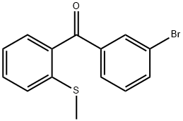 3-Bromo-2'-(thiomethyl)benzophenone Structure