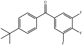 4-tert-Butyl-3',4',5'-trifluorobenzophenone 化学構造式