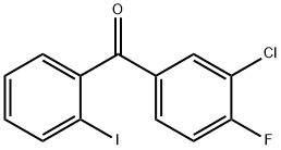 3-Chloro-4-fluoro-2'-iodobenzophenone Structure