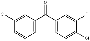 3,4'-Dichloro-3'-fluorobenzophenone Structure