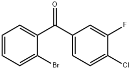 2-Bromo-4'-chloro-3'-fluorobenzophenone Structure