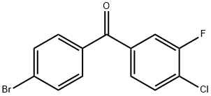 4-Bromo-4'-chloro-3'-fluorobenzophenone Structure