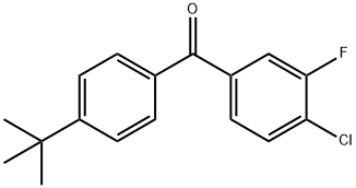 4-tert-Butyl-4'-chloro-3'-fluorobenzophenone Structure