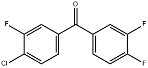 4-Chloro-3',3,4'-trifluorobenzophenone Struktur