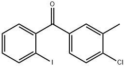 4-Chloro-2'-iodo-3-methylbenzophenone Structure