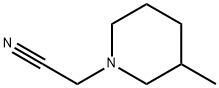 2-(3-甲基哌啶-1-基)乙腈 结构式