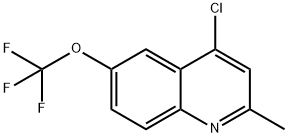 4-CHLORO-2-METHYL-6-TRIFLUOROMETHOXYQUINOLINE Structure