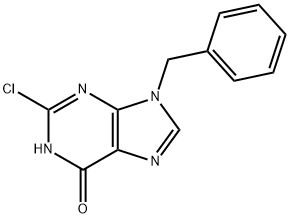 Hypoxanthine, 9-benzyl-2-chloro- Struktur