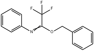 苄基-2,2,2-三氟-N-苯基亚氨逐乙酸酯, 952057-61-3, 结构式