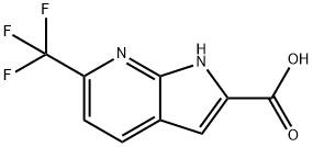 6-(TRIFLUOROMETHYL)-1H-PYRROLO[2,3-B]PYRIDINE-2-CARBOXYLIC ACID Struktur