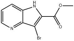 3-溴-1H-吡咯并-[3,2-B]吡啶-2-羧酸甲酯,952182-30-8,结构式