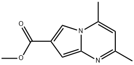 Pyrrolo[1,2-a]pyrimidine-7-carboxylic  acid,  2,4-dimethyl-,  methyl  ester Structure
