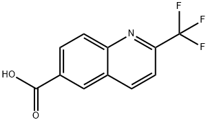 2-(trifluoromethyl)quinoline-6-carboxylic acid 化学構造式