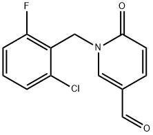 1-(2-chloro-6-fluorobenzyl)-6-oxo-1,6-dihydro-3-pyridinecarbaldehyde 结构式