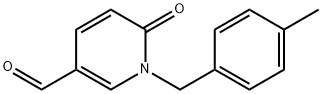 1-(4-甲基苄基)-6-氧代-1,6-二氢吡啶-3-甲醛 结构式