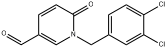 1-(3,4-dichlorobenzyl)-6-oxo-1,6-dihydro-3-pyridinecarbaldehyde Struktur