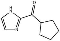 Methanone,  cyclopentyl-1H-imidazol-2-yl- 化学構造式