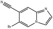 6-BROMOIMIDAZO[1,2-A]PYRIDINE-7-CARBONITRILE Structure