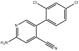 4-Pyridinecarbonitrile,  2-amino-5-(2,4-dichlorophenyl)-|2-氨基-5-(2,4-二氯苯基)异氰吡啶