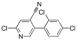 4-Pyridinecarbonitrile,  2-chloro-5-(2,4-dichlorophenyl)-,952206-44-9,结构式