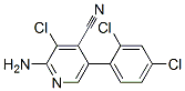 4-Pyridinecarbonitrile,  2-amino-3-chloro-5-(2,4-dichlorophenyl)- Structure