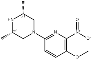 CIS-3,5-DIMETHYL-1-[5-(METHYLOXY)-6-NITRO-2-PYRIDINYL]PIPERAZINE|