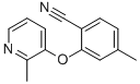 4-METHYL-2-[(2-METHYLPYRIDIN-3-YL)OXY]BENZONITRILE Structure