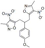 Isoxazole,  5,5-[2-(4-methoxyphenyl)-1,3-propanediyl]bis[3-methyl-4-nitro-,952415-52-0,结构式