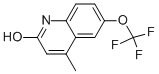4-METHYL-6-(TRIFLUOROMETHOXY)QUINOLIN-2-OL 化学構造式