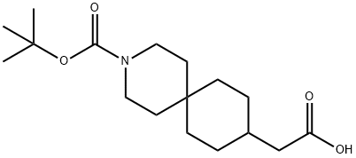 2-(3-(叔丁氧羰基)-3-氮杂螺[5.5]十一烷-9-基)乙酸,952480-32-9,结构式