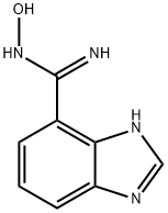 1H-BENZIMIDAZOLE-7-CARBOXIMIDAMIDE, N-HYDROXY-, 952511-32-9, 结构式