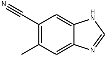 1H-Benzimidazole-6-carbonitrile,  5-methyl- 化学構造式