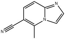 IMidazo[1,2-a]pyridine-6-carbonitrile, 5-Methyl- 结构式