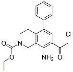 2(1H)-Isoquinolinecarboxylic  acid,  8-amino-7-(2-chloroacetyl)-3,4-dihydro-5-phenyl-,  ethyl  ester,952597-97-6,结构式