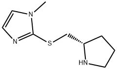 (R)-1-METHYL-2-(PYRROLIDIN-2-YLMETHYLTHIO)-1H-IMIDAZOLE Structure