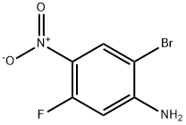 BenzenaMine, 2-broMo-5-fluoro-4-nitro- Struktur