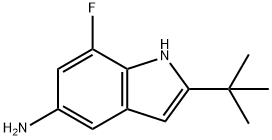 2-(tert-Butyl)-7-fluoro-1H-indol-5-amine Structure