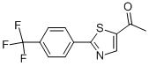 1-(2-[4-(TRIFLUOROMETHYL)PHENYL]-1,3-THIAZOL-5-YL)ETHANONE Structure