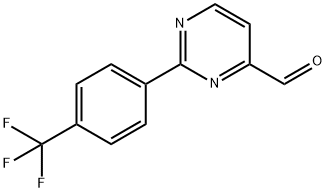 2-[4-(TRIFLUOROMETHYL)PHENYL]PYRIMIDINE-4-CARBALDEHYDE|