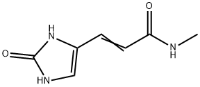 2-Propenamide,  3-(2,3-dihydro-2-oxo-1H-imidazol-4-yl)-N-methyl- Structure