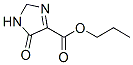 1H-Imidazole-4-carboxylic  acid,  2,5-dihydro-5-oxo-,  propyl  ester Structure