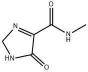 1H-Imidazole-4-carboxamide,  2,5-dihydro-N-methyl-5-oxo- 化学構造式